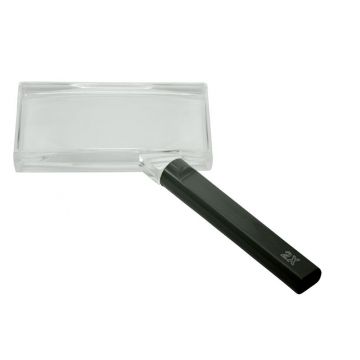 Handlupe - 2x 100x50mm - transparenter Rahmen