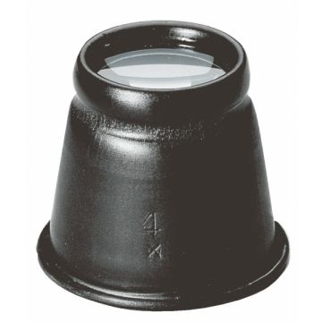 SCHWEIZER Uhrmacherlupe [2.5x, 3x, 10x] - Aluminium+