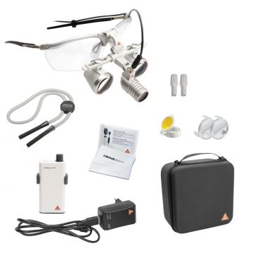 [C-008.32.450] - LoupeLight2 Set - HR 2.5x Binocular Loupe 340mm + S-FRAME + mPack mini