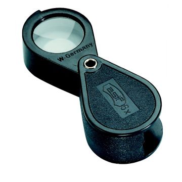 SCHWEIZER Einschlaglupe - vers. Vergrösserungen - Aplanatisch+